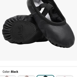 Kids Black Ballet Slippers